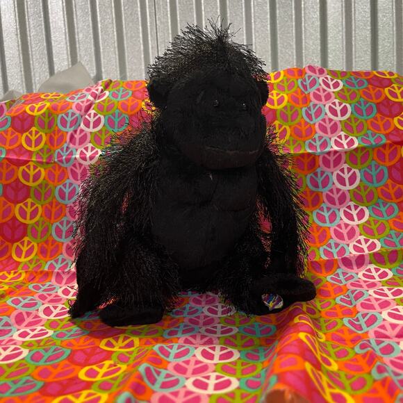 Webkinz Black Gorilla HM040 No Code Stuffed Plush Animal Pet - Picture 1 of 5